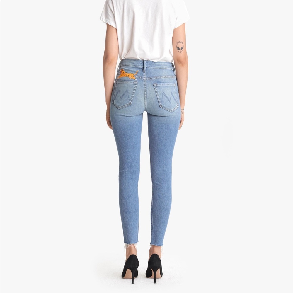 MOTHER - High Waisted Looker Ankle Fray in Shoot To Thrill, 26
